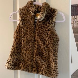 Girl’s Faux Fur Vest. Size 12. EUC.